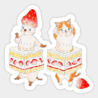 Shortcake Nyanco Sticker